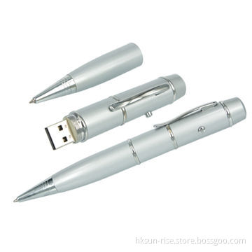 Pen-shaped USB Flash Drives with LED Light, Promotional Gifts for AdvertisingNew